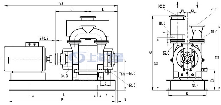 2BEA102/103/151/152/153ֱ(li��n)ˮ�h(hu��n)ʽ��ձÂ��Ӱ��b�ߴ�